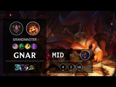 Gnar Mid vs Lucian - NA Grandmaster Patch 10.15