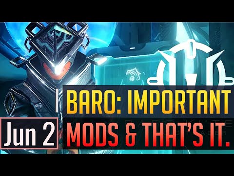 Warframe | BARO KI'TEER: Important Mod(s) for Ocucor & MR Fodder - June 2nd