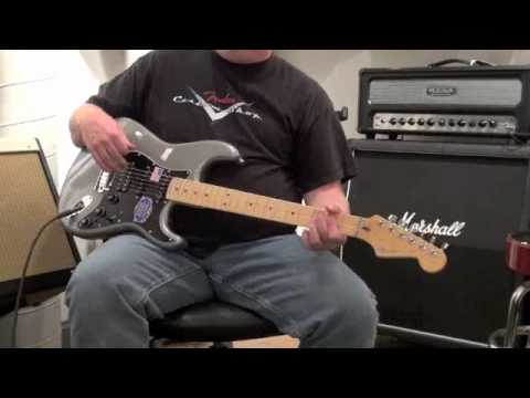 SHARP! Fender American DELUXE Stratocaster Electric Guitar Tungsten MAPLE Neck + Deluxe TSA Case. Tuxedo style. image 16