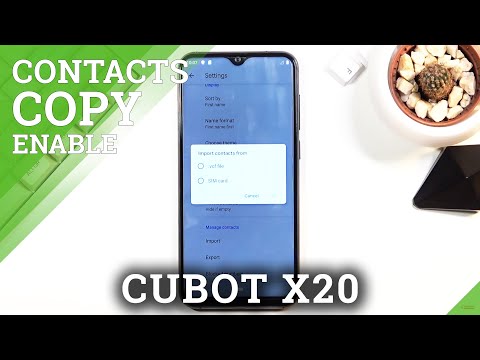 How to Copy Contacts in CUBOT X20 – Move Contact List