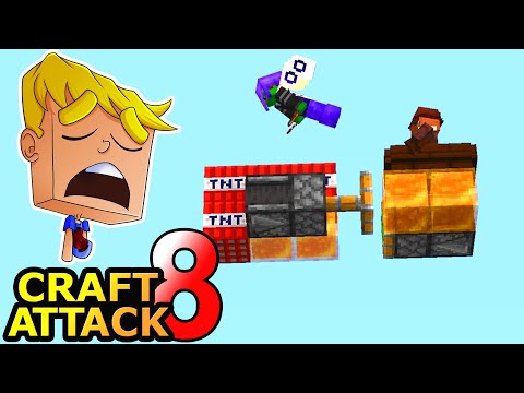 Ich baue einen Redstone TNT Flieger für REWI (er feiert es)! - Minecraft Craft Attack 8 #47