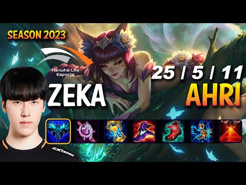HLE Zeka AHRI vs CASSIOPEIA Mid - KR Ranked