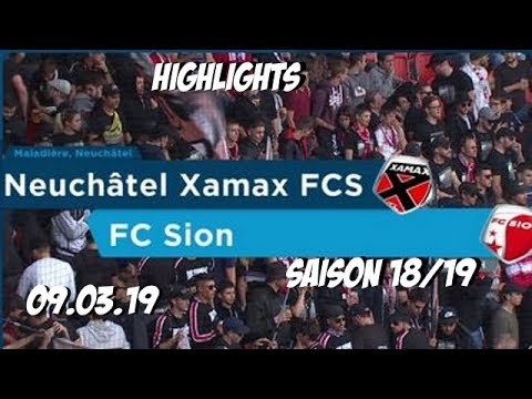 Highlights: Neuchatel Xamax FCS vs Fc Sion (09.03.19)