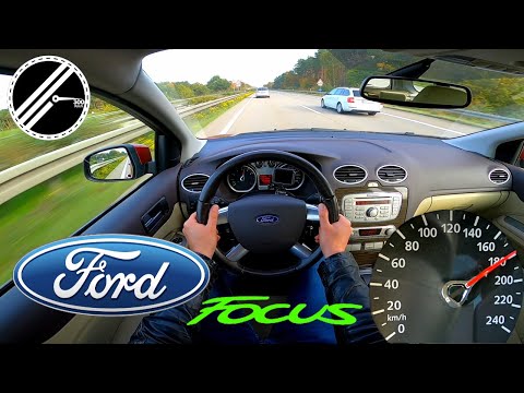 Ford Focus II Turnier 1.6 Automatic 101 PS Top Speed Drive On German Autobahn No Speed Limit POV