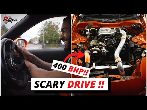 400BHP MAZDA RX7 | HUGE TURBO **SCARY DRIVE**