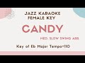 Candy - Ella Fitzgerald, Nat King Cole [sing along instrumental JAZZ KARAOKE music, the female key]