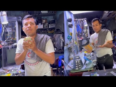 Millionaire gives blender full of banknotes to honest man 😭 his reaction is priceless