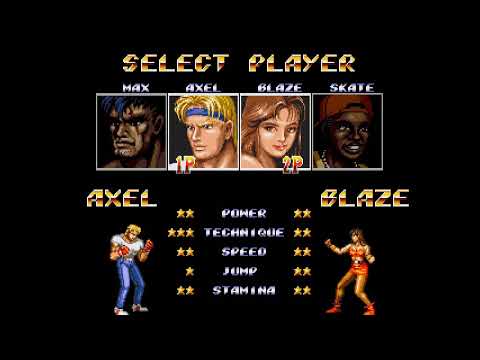 Streets of Rage 2 Wii