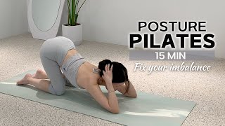 15 MIN FIX POSTURE PILATES WORKOUT – Balance Your Body Side to Side