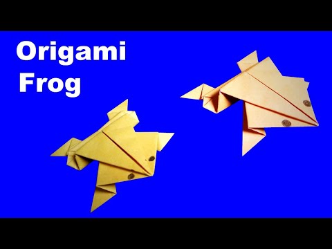 Paper Frog | How To Make an Origami Frog That Jumps