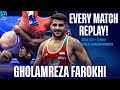 Every Match From Gholamreza FAROKHISENJANI IRI At The U23 World Championships