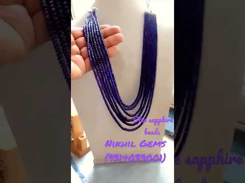 Blue sapphire beads