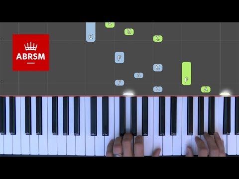 Allegretto / ABRSM Piano Grade 2 2017 & 2018, A:1 / Synthesia 'live keys' tutorial