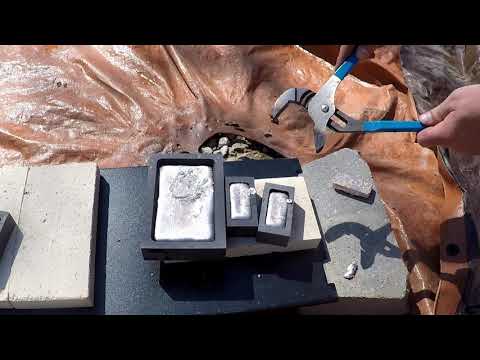 Casting Crucible tongs - dirty brass melt