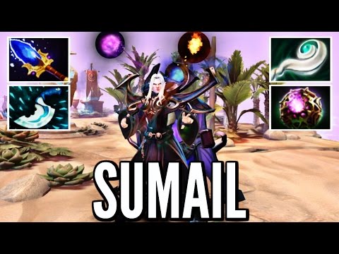 Sumail Crazy Invoker Dota 2 - Epic Skills with Blink Dagger and Aghanim Scepter Solo MMR Gameplay