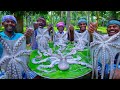 OCTOPUS COOKING And EATING Big Size Octopus Fry Seafood Recipe Cooking In Village
