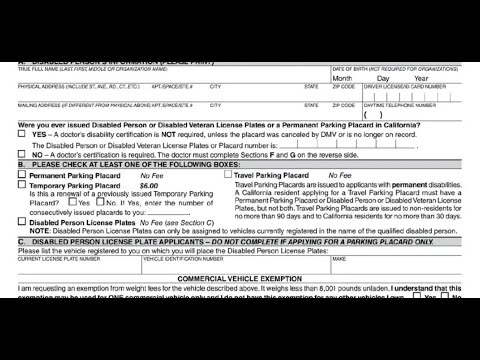 Insider Tips For A Smooth Ca Dmv Disabled Placard Application