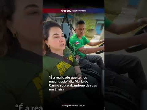 Maria do Carmo relatou problemas na infraestrutura da cidade.