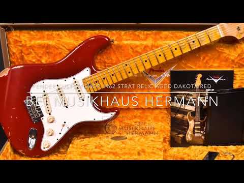 Fender Custom Shop 1962 Strat Relic Aged Dakota Red - Pictures and Specs