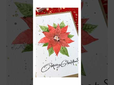 Paint a Beautiful Watercolour Poinsettia in Minutes – Beginner Friendly!