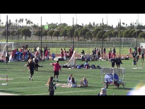 FSG 300m Hurdles vs Huntington Beach 3-23-17 - Los Alamitos Girls