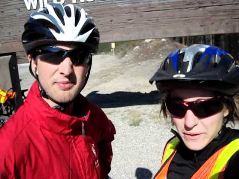 Welcome to Alberta-Andrea and Derek finish cycling BC