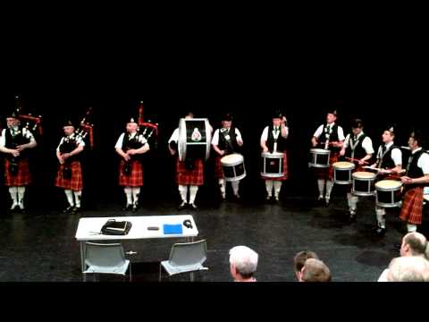 Essex Caledonian Pipe Band . Full band. Loch Lomand Set