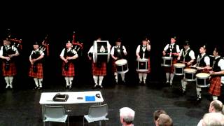 Essex Caledonian Pipe Band . Full band. Loch Lomand Set