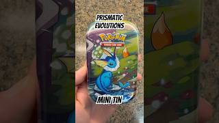 Prismatic Evolutions Mini Tin #pokemon #prismaticevolutions #pokemoncards #pokemontcg #unboxing