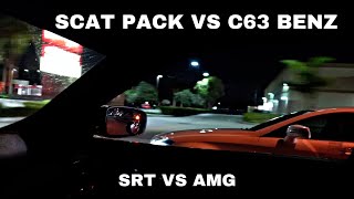 SRT vs AMG | Scat Pack x C63 S Mercedes Benz
