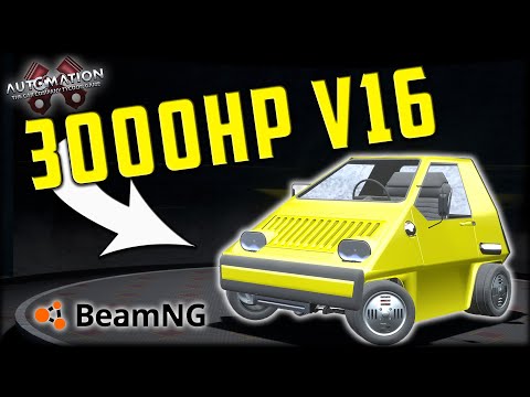 I Built A Tiny V16 Supercar... And Its Terrible... Automation - BeamNG