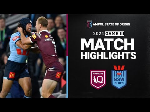 NRL Highlights | 2024 State of Origin Highlights| QLD Maroons v NSW Blues | Game 2