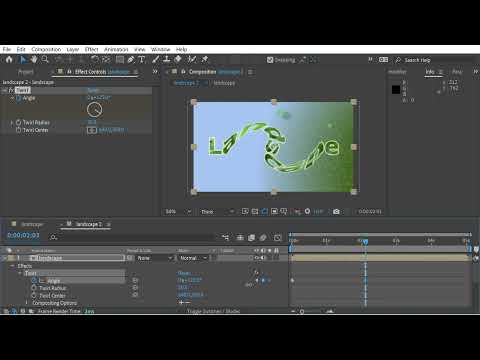After Effects Twirl Effect