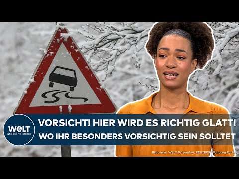 WETTER IN DEUTSCHLAND: Sonne, Schnee und Glatteis! Es bleibt wechselhaft - Autofahrer aufgepasst!