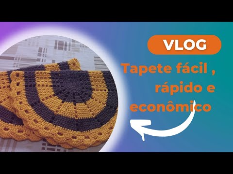 #vlog - tapete muito rápido e fácil/Peso + Tamanho + Valor de venda🤑