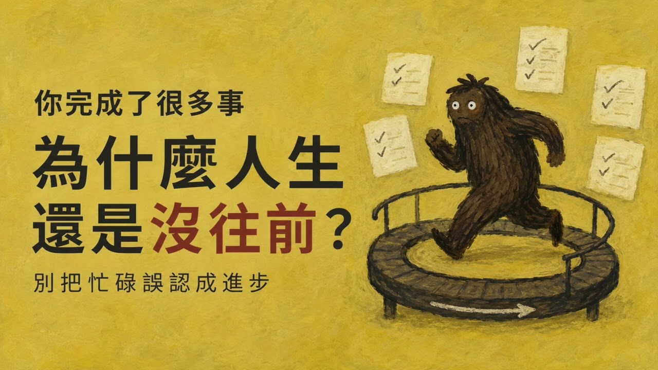你完成了很多事，為什麼人生還是沒有往前？｜別把忙碌誤認成進步【一天聽一點260729】