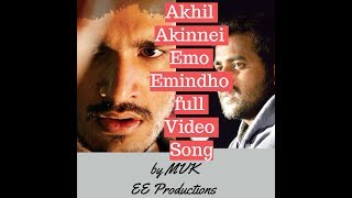 Akkineni Akhil&#39;s Emo Emindo Full Video Song||Hello Movie||By MVK|Fan Made|EE Productions|Anup Rubens