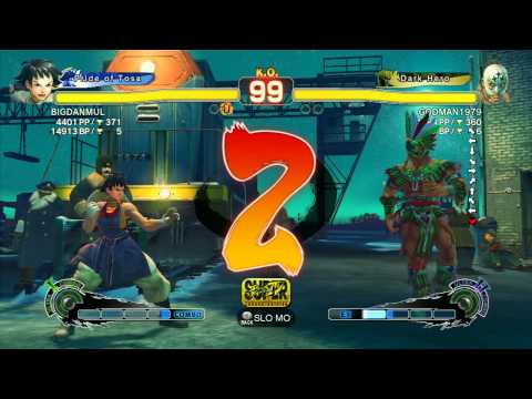 SSF4 AE: BIGDANMUL (Makoto) vs GODMAN1979 (El Fuerte) - Ranked Match (720p HD)