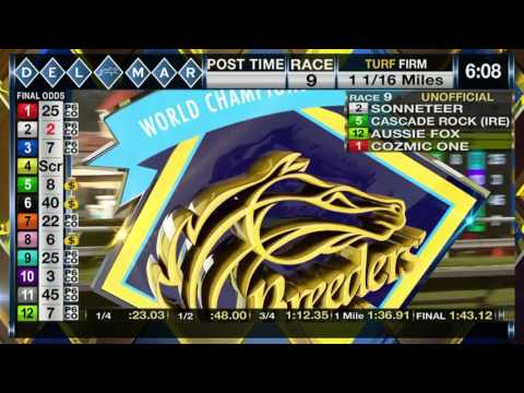 Sonneteer wins Race 9 at Del Mar 07/23/2017