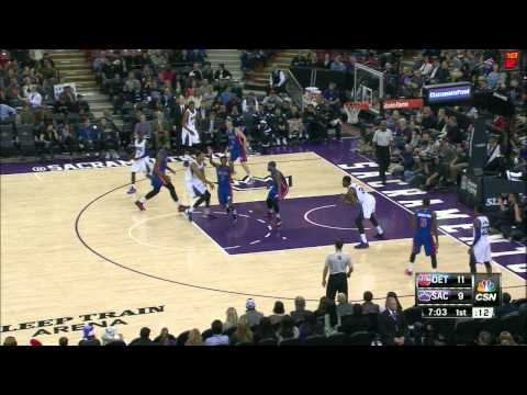 Jason Thompson Highlights Pistons vs. Kings 12.13.2014 - 8 Points, 7 Rebounds