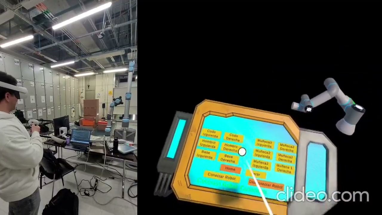 Control de robots a través de gafas de realidad aumentada