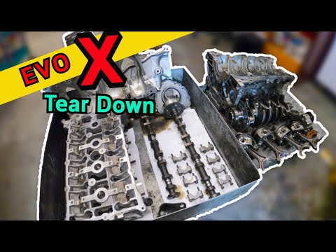 Evo X engine tear down 4B11T