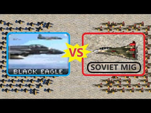 Aircraft Battle - Black Eagle vs Soviet MIG - Red Alert 2