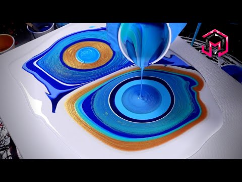 STUNNING Acrylic Pour Geode! UNIQUE 3D Art!