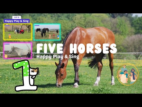 Five Horses Fun Song Video for Kids #hps