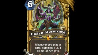 История карт Hearthstone: Illidan Stormrage (Иллидан ярость бури)