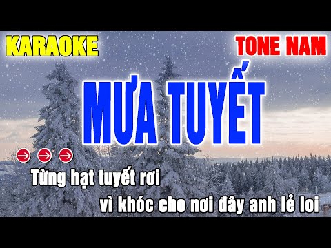 Mưa Tuyết Karaoke Tone Nam - Beat Thanh Hà