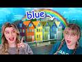Can We Build A BLUE Townhouse In The Sims 4 Rainbow Townhouses Pt 5