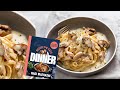 Creamy Chicken Mushroom Fettuccine