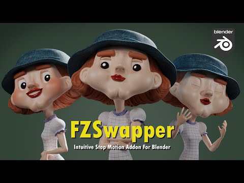 Easily Create and Animate Stop Motion Mouth Sets with FZSwapper for Blender